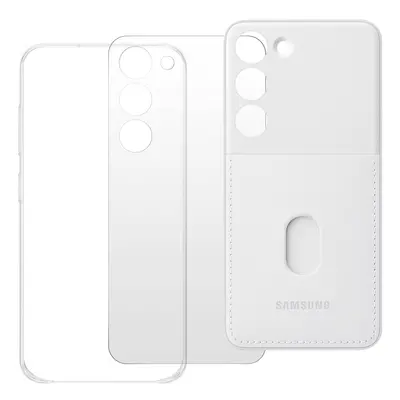 Rear Case for Samsung Galaxy S23 Changeable Card-holder Original Samsung White