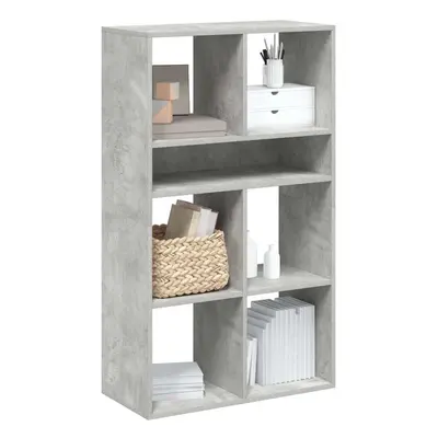 vidaXL Book Cabinet Concrete Grey 66x31x112 cm Engineered Wood storage cabinet