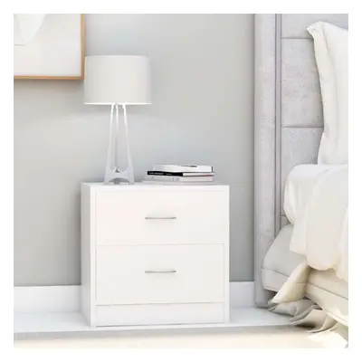 Bedside Cabinet White 40x30x40 cm Chipboard