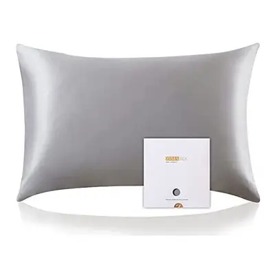 ZIMASILK 100% Mulberry Silk Pillowcase for Hair and Skin, Both Sides Momme Silk, 1pc (Standard 5