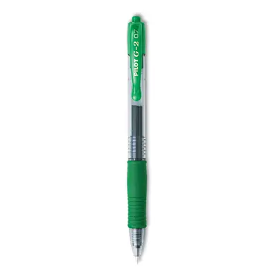 Pilot G2 Premium Gel Roller Pens Fine Point 0.7 mm Green Pack of