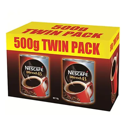 Nestle Nescafe Blend Coffee Can 500g Twin Pack