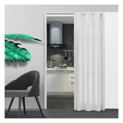 (White, 6mm) Indoor PVC Acrylic Sliding Folding Door Panel Divider