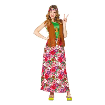 (XL (44-46)) Happy hippie costume for women