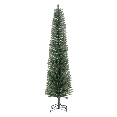 HOMCOM Foot Artificial Pencil Christmas Tree with Branches, Green