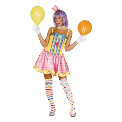 (L (42-44)) Women's pastel clown costume