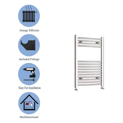 (chrome, 800*450mm) Stylish Straight Towel Rail HeatingTowel Radiator