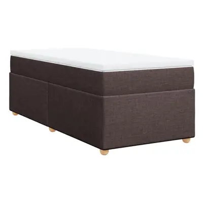 (dark brown, x cm) vidaXL Box Spring Bed with Mattress Bed Frame Dark Brown 140x200 cm Fabric