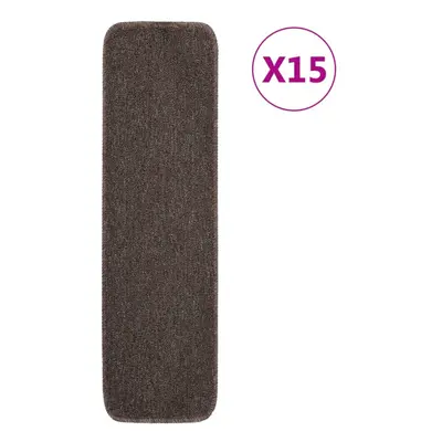 (brown, x cm) vidaXL 15x Anti Slip Stair Mats Rug Rectangular Multi Colours 60x25/75x20cm