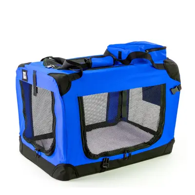 (Medium Blue) KCT Fabric Pet Carrier Crates