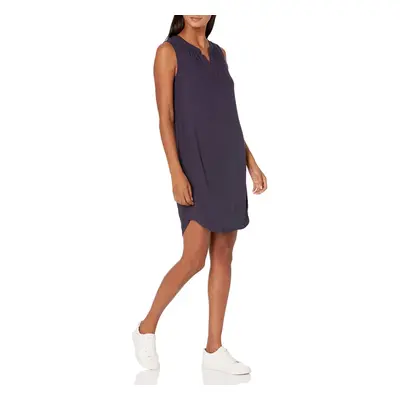 Amazon Essentials Womens Sleeveless Woven Shift Dress Navy Medium