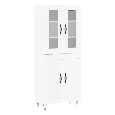 (high gloss white, wood doors) vidaXL Highboard Sideboard Storage Cabinet Home Side Cabinet Engi