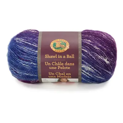 Lion Brand Yarn Shawl in a Ball Yarn One Size Restful Rainbow