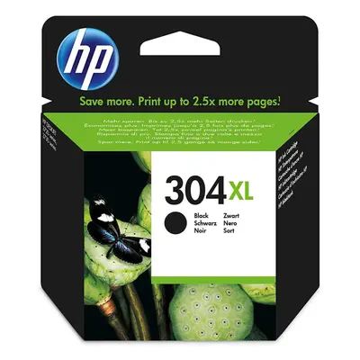 HP N9K08AE 304XL High Yield Original Ink Cartridge, Black, Single Pack