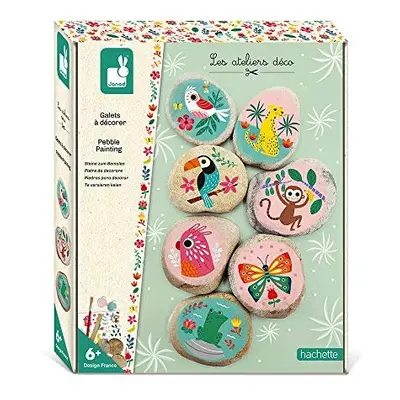 Janod - Pebbles to Decorate - Les Ateliers DÃ©co - Childrens Creative Leisure Kit - Teaches Fine