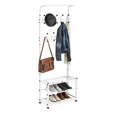 Multi Purpose Stand Hooks For Clothes Shoes Hats Bags - White