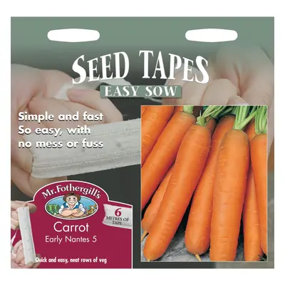 Mr Fothergills - Pictorial Packet - Vegetable - Carrot - Early Nantes Seed Tapes