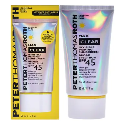 Clear Invisible Priming Sunscreen SPF by Peter Thomas Roth for Unisex - 1.7 oz Sunscreen