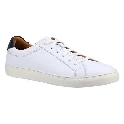 (White, (Adults')) Hush Puppies Colton Leather Men's White Trainers