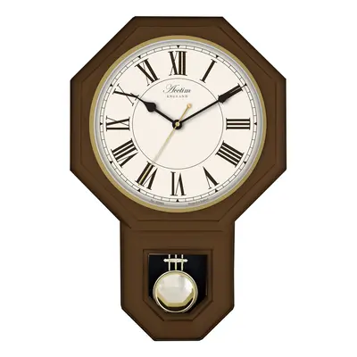 ACCTIM Woodstock Dark Wood Effect Pendulum Wall Clock