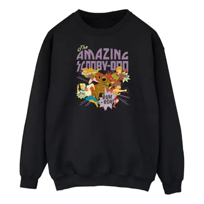 (M, Black) Scooby Doo Mens The Amazing Scooby Sweatshirt