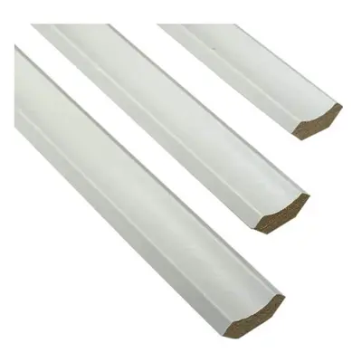 White Scotia Beading - Laminate Floor Beading & Skirting - 2.4m Length