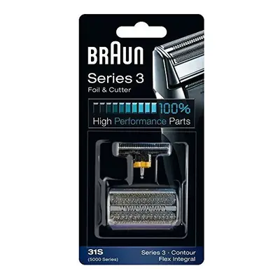 31S BRAUN 5000/6000 Series Contour Flex XP Integral Shaver Foil & Cutter Head Replacement Combi 