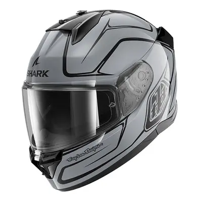 (L) Shark x Troy Lee Designs D-Skwal Full Face Helmet Drone Silver / Black