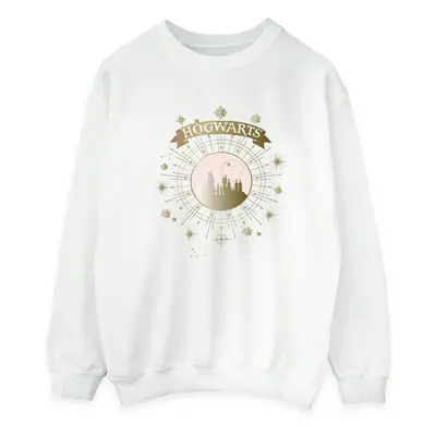 (L, White) Harry Potter Womens/Ladies Hogwarts Yule Ball Sweatshirt