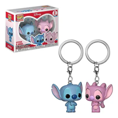 FUNKO POP! KEYCHAIN: Lilo & Stitch - Stitch & Angel 2PK