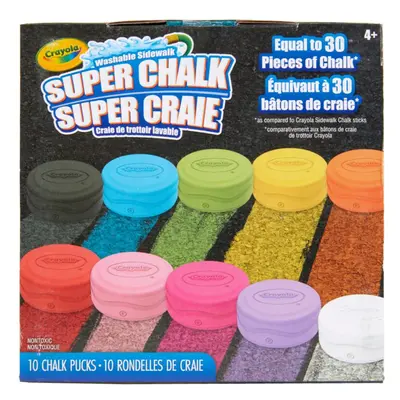 Crayola Washable Sidewalk Chalk for Kids Long Lasting Super Chalk Set Outdoor Chalk Assorted Col