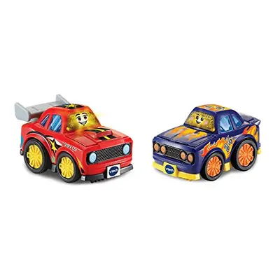 VTech Toot-Toot Drivers Car Racer Pack Stock Car and Race Car| Interactive Toddlers Toy for Pret