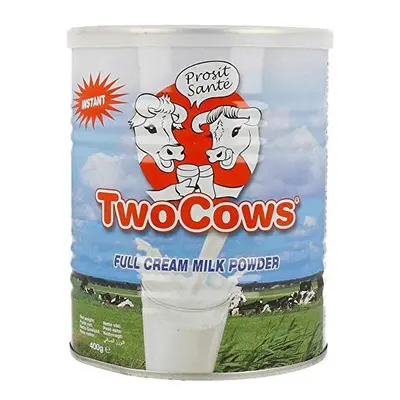 Two Cows Instant Full Cream Milk Powder (Tin) - 400g