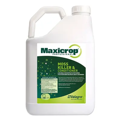 10L Maxicrop Moss Killer & Lawn Tonic Organic Seaweed Fertiliser Garden Feed