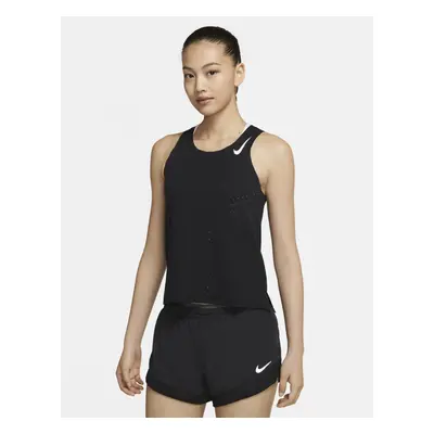 (XS) Nike Womens Aeroswift Running Singlet Run Jog Gym - Black