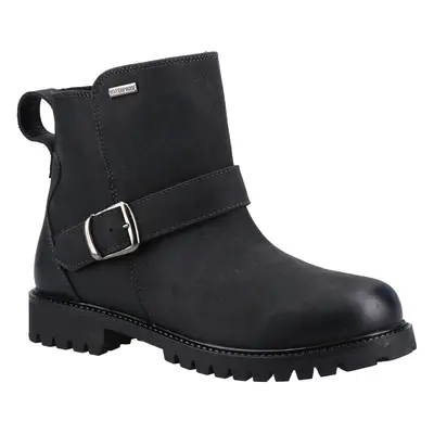 (Black, (Adults')) Hush Puppies Wakely Leather Women's Black Boots