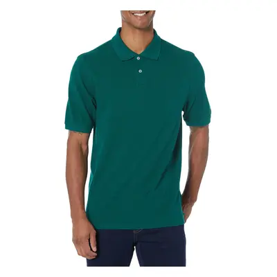 Men's Regular-Fit Cotton Pique Polo Shirt (Available in Big & Tall), Army Green, Medium