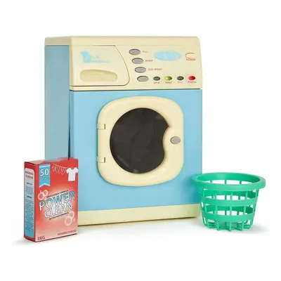 Casdon Electronic Washer BLUE Realistic Toy Washing Machine Equipped with Lights