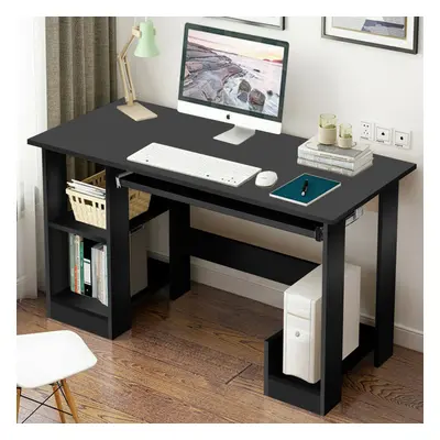 ((Black)) Computer Desk Home Laptop PC Table Shelves Workstation