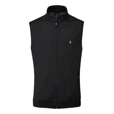 (M, Black) Farah Mens Hebron Full Zip Gilet