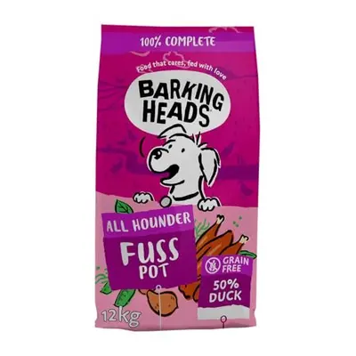 Barking Heads Dry Dog Food - Doggylicious Duck - Percent Natural Free-Run Duck with Hypoallergen