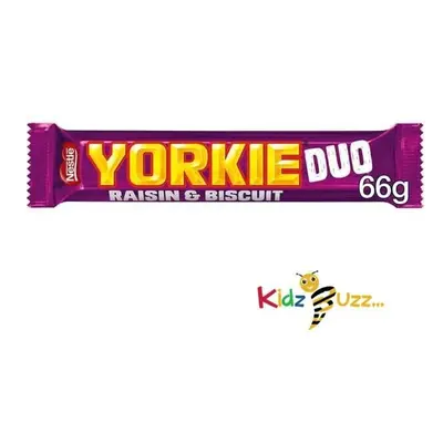 Nestle YORKIE Raisin & Biscuit Duo Chocolate Bars x 66g