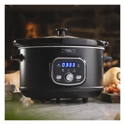 Cooks Professional Slow Cooker Digital Ceramic Pot 3.5L Capacity Timer