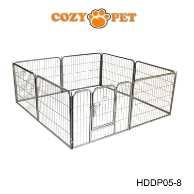 Heavy Duty Cozy Pet Puppy Playpen 60cm High Panel Run Crate Pen Dog Cage HDDP05-8