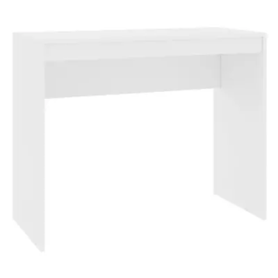 vidaXL Desk White Engineered Wood Computer Workstation Corner Office Desk