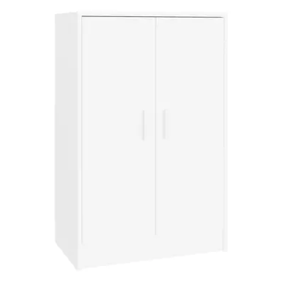 vidaXL Shoe Cabinet White Engineered Wood Hallway Shoe Organiser Shelf Rack