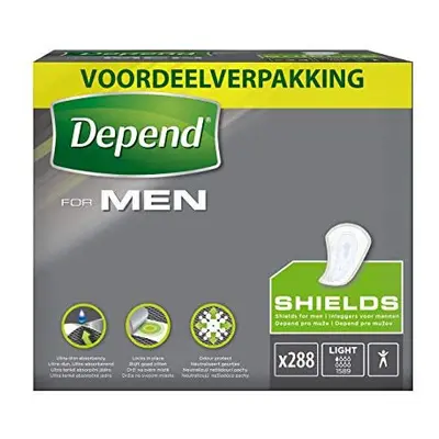 Depend Guards for Men, Medium Absorbency, Incontinence Pads for Men - Guards