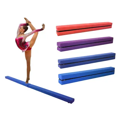 (Blue) 7FT Folding Gymnastics Balance Beam