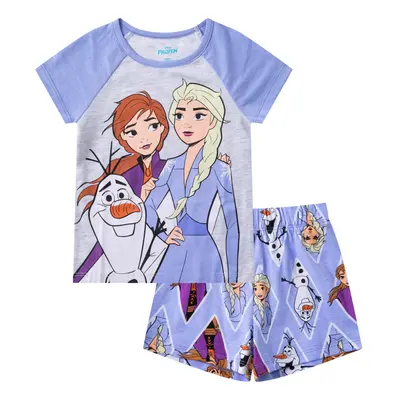 Disney Frozen Elsa Anna and Olaf Girls T-Shirt and Short Set for Todd