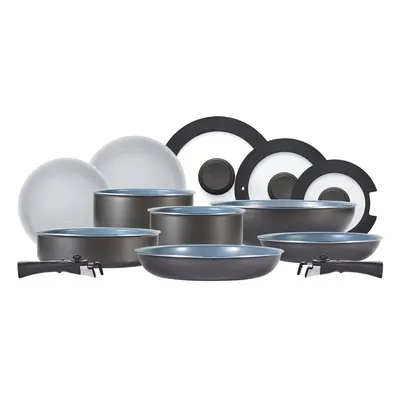 Tower Freedom T800200 Piece Cookware Set, Detachable Handles, Graphite